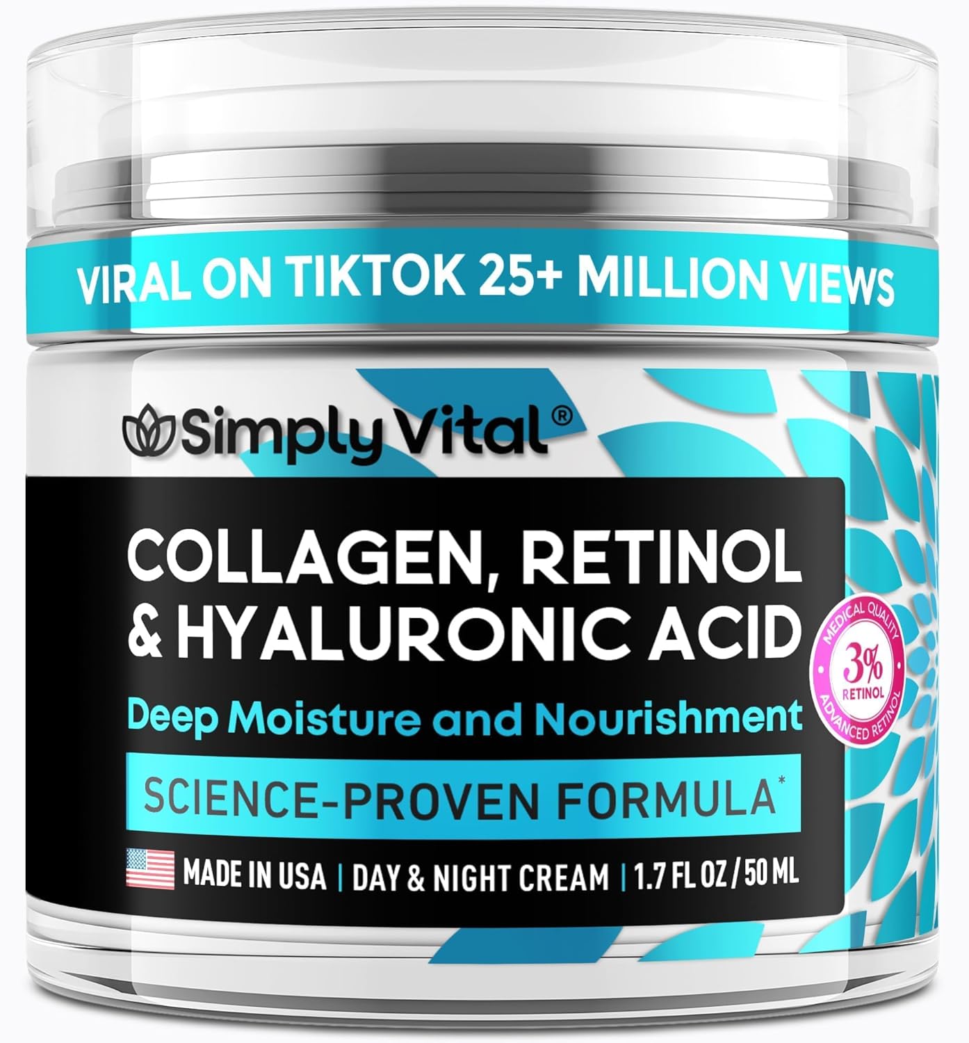 SimplyVital Collagen Cream – Anti-Aging Moisturizer for Face & Neck!